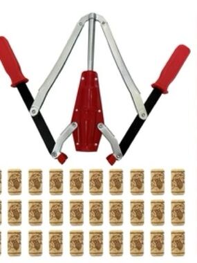 WENNING Double Lever Corker with 30 Corks  - Home/Kitchen